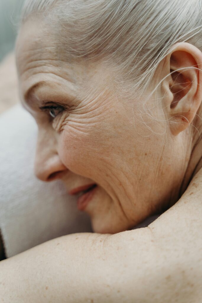 woman with Age Lines