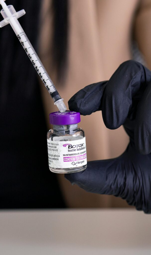 botox bottle and injection